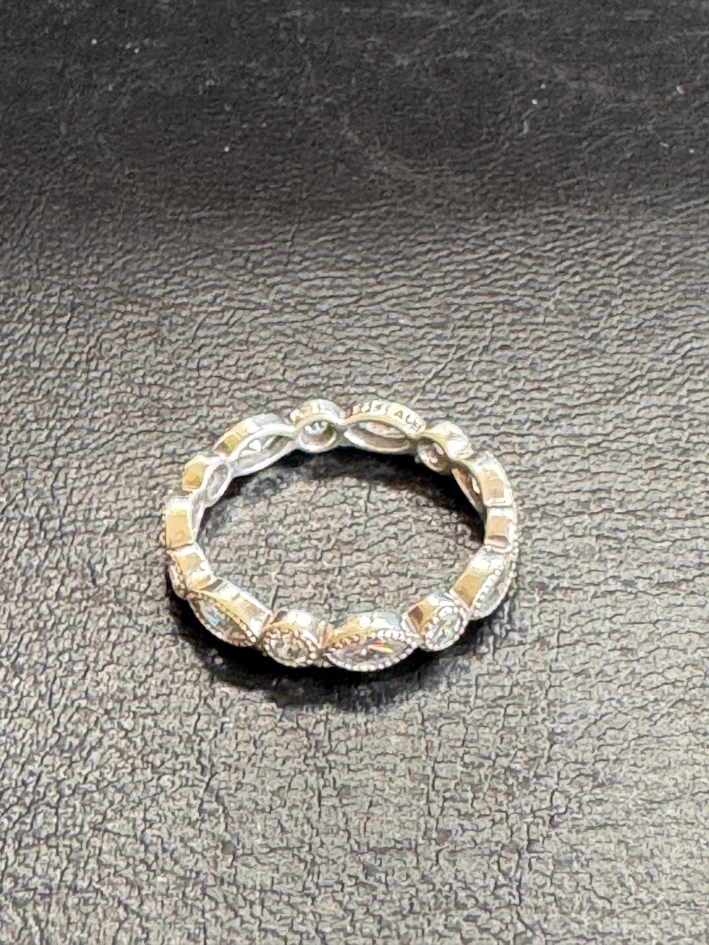 Pandora Alluring Marquise Eternity Band Size 9 Retired - Picture 2 of 8